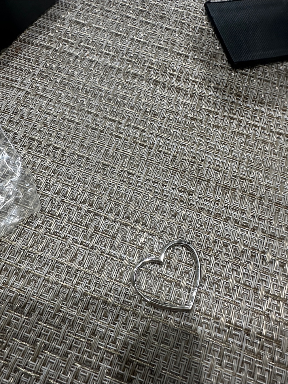 Pandora Silver Heart Hoop Earrings